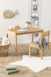 table enfant rectangulaire en bois